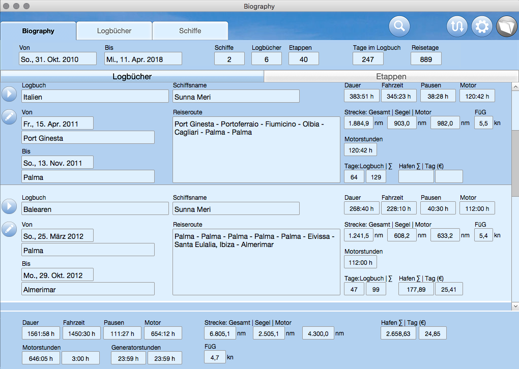 Logbook Suite Add-on Biography