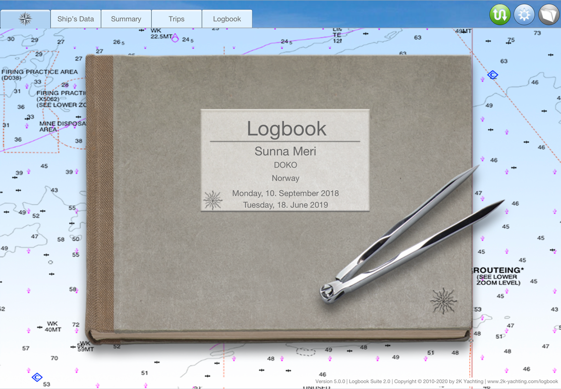Logbook Suite, Logbook Titlepage